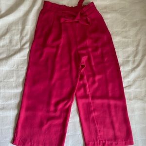Elegant Pink Wide Leg Pants